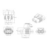 Steckersatz W, Delphi Metri Pack 280, HB4, 9006