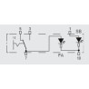 Schalter blank mit Kontrolllampe und Beleuchtung zu Mercedes Sprinter 907/910