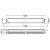 OSRAM LED Lightbar doppelreihig VX1000-CB DR SM, E-geprüft als Doppelfernlicht