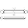OSRAM LED Lightbar doppelreihig VX750-CB DR SM, E-geprüft als Doppelfernlicht
