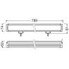 OSRAM LED Lightbar doppelreihig VX750-CB DR SM, E-geprüft als Doppelfernlicht
