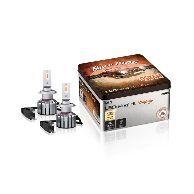 OSRAM LED Leuchtmittel Set (2 Stück) LEDriving HL VINTAGE H7/H18