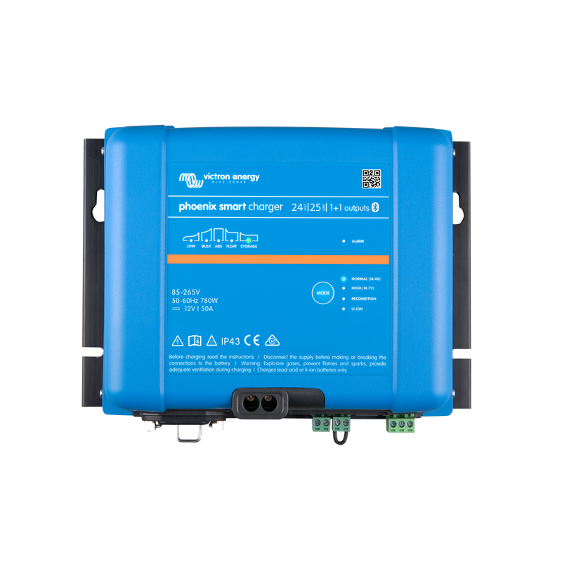 Victron Energy Phoenix Smart IP43, 120-240VAC, Ladegerät 24V, 25A, 1+1 Ausgang