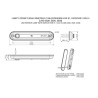 LED Innenraumleuchte warmweiss mit Schalter, 134x27, 12-24V