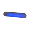 LED Innenraumleuchte blau mit Schalter, 134x27, 12-24V