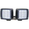 Doppel LED Arbeitsscheinwerfer mit Rohrhalterung 25mm, 7600 Lumen, 12-24V