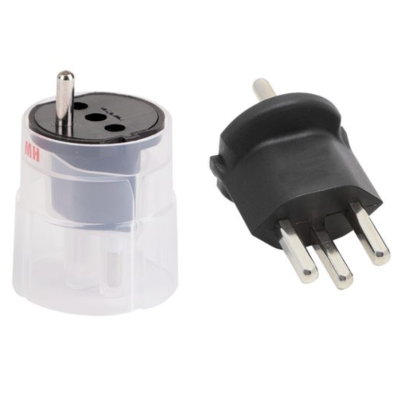 Max Hauri Fixadapter SchuKo Konturenstecker - T23 16A schwarz