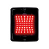 LED Nebelschlussleuchte 24V, 130x110, STRANDS Dark Knight IZE LED Square