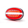 LED Rückleuchte oval mit Nebelschluss und Rückfahrleuchte, 136x91x40