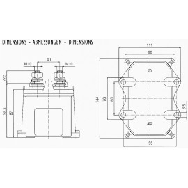 Elektrischer Batterietrennschalter 12V, 250A