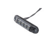 Mini LED Positionsleuchte 4 LED, weiss, BLACK Style, 12-24V