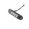 Mini LED Positionsleuchte 4 LED, weiss, BLACK Style, 12-24V