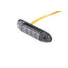 Mini LED Positionsleuchte 4 LED, gelb, BLACK Style, 12-24V