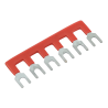 Plus-Schiene 6-pol rot