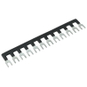 Masse-Schiene 12-pol schwarz