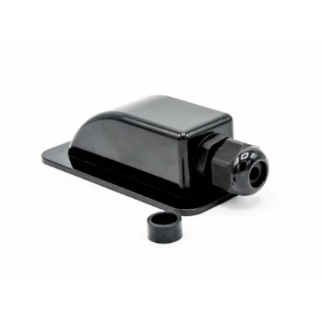 Dachdurchführung mit Kabelverschraubung 1-fach, schwarz