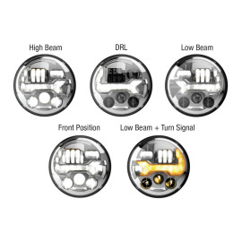 LED Hauptscheinwerfer 7" J.W. Speaker EVO 3