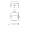 LED-Schlussleuchte 107x107mm 12V