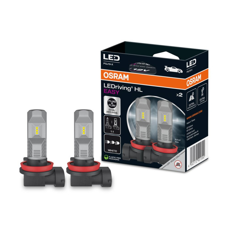 LED Birnen Set Osram, LEDriving FL, H8-H11-H16, PGJ19, 12V, kaltweiss