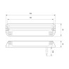 LED Aussenleuchte 200x50x25, 12-24V