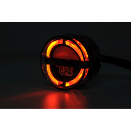 NCC NOVA 90mm Schluss-, Brems-, Blinkleuchte, mit NSL und RFL