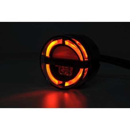 NCC NOVA 90mm Schluss-, Brems-, Blinkleuchte, mit NSL und RFL