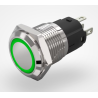 Drucktastenschalter rastend IP67, grün beleuchtet 24VDC