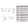 LED Schlussleuchte 253x136, 10-30V, mit Reflektordreieck, links