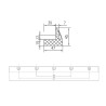 Solarmodul Halterung Set (2Stk.) 670mm ASA Kunststoff weiss