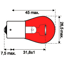 Philips Glühlampe 12V 21W...