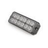 LED Frontblitzer rot, 12 LED, Aufbaumontage, 12-24V