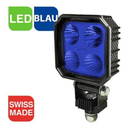 LED Arbeitsscheiwerfer blau 90x90, 12-24V
