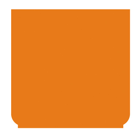 Symbol farbig, für Kippschalter - orange