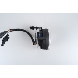 90 mm LED Multifunktionsleuchte und Nebelscheinwerfer, chrom, ECE, Einstellschraube oben