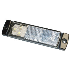 LED-Positionsleuchte 130x32, 12/24V weiss