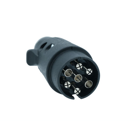 Anhängerstecker 7-pol. Kunststoff mit Schraubanschlüssen
