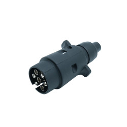Anhängerstecker 7-pol. Kunststoff mit Schraubanschlüssen