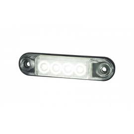Mini LED Positionsleuchte 4 LED, weiss 12-24V