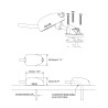 Dachdurchführungstülle, wasserdicht, schwarz, 1-fach, 2-6mm