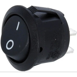 Kippschalter rund,  Schliesser off-on, 12V