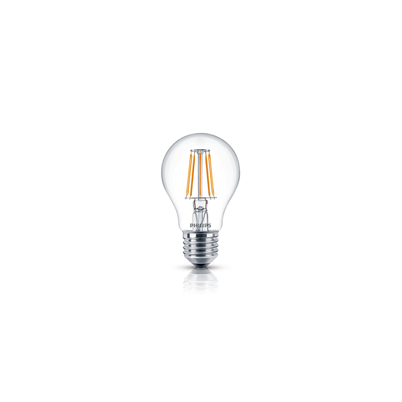 Philips LED-Lampe Filament E27 A60 60W