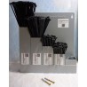 Wandhalter 500 Stk. Kabelbinder schwarz mit Metallzunge