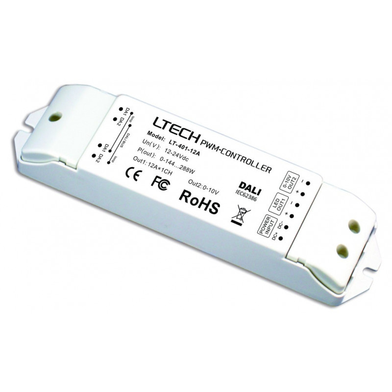 DALI LED Controller 12-24V, 1-Kanal 12A, LTECH