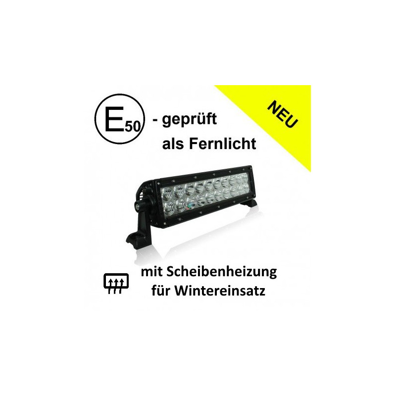 LED Fernlicht-Balken, E-geprüft, 12-24V, mit Scheibenheizung
