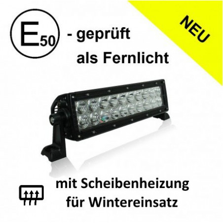 LED Fernlicht-Balken 60W DAKAR Edition, E-geprüft, 12-24V, mit Scheibenheizung