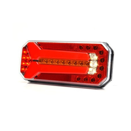 LED Rückleuchte WAS 236x104, 12-24V mit dynamischem Blinker