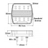 LED Schlussleuchte 100x95x32, 12V mit Blinkerüberwachung