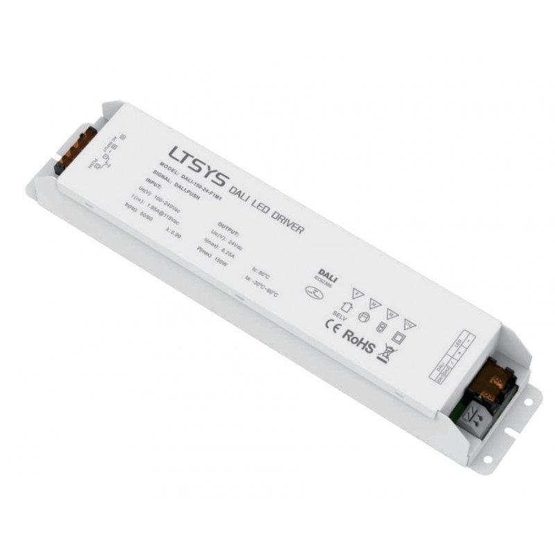 DALI-Push Dim LED Controller 230VAC - 24VDC / 12VDC, 150W, LTECH, LTSYS