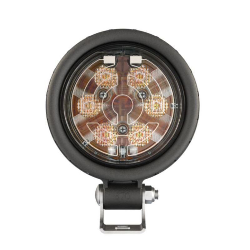 LED Arbeitsscheinwerfer mit Kunststoffgehäuse und Scheibenheizung 12-24V