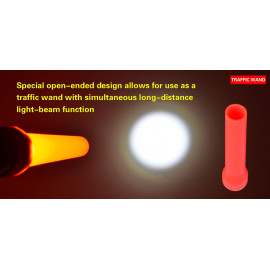 Leuchtkegel aufsteckbar zu LED Taschenlampe, hochflexibel